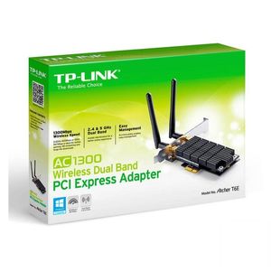 Adaptador PCI-E Wifi Tp-Link Archer T6E 1300MB 2 Antenas