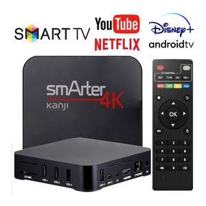 TV BOX KANJI SMARTER KJ-SMART4KVIP ANDROID 10.1 QUAD CORE 4GB RAM 32GB ROM USB 2.0 HDMI 2.0 4K